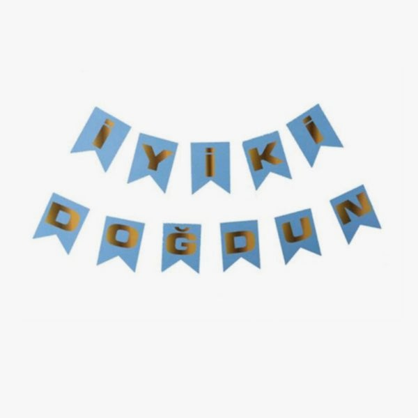 İyiki Doğdun Flama Mavi