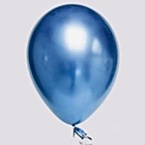 12 İnc Mavi Krom Balon 50 li