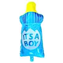 22 İnc Mavi Renk Biberon Folyo Balon