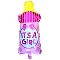 22 İnc Pembe Renk Biberon Folyo Balon