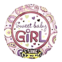 32 İnc Sweet Baby Girl Müzikli Folyo Balon