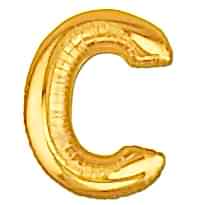 40 İnc Folyo Harf C Altın