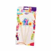 7 Yaş Yıldızlı Çubuklu Mum