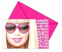 Barbie Fabulous Davetiye ve Zarf