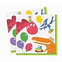 Dino Birthday Kağıt Peçete (16 Adet)