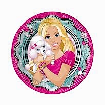 Elegant Barbie Kağıt Tabak