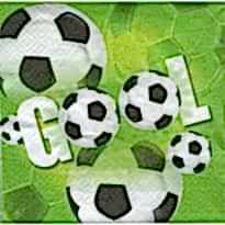 Futbol Parti Kağıt Peçete 33x33 cm ( 20 Ad )