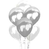 GÜMÜŞ METALİK BALON 100'LÜ (SİLVER)