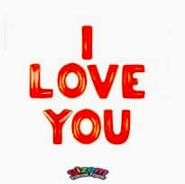 I Love You  Folyo Balon Seti