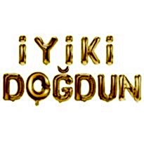 İyiki Doğdun Altın Harf Folyo Balon