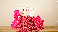 K.PEMBE SOSİS BALON (260) 100 LÜ (KAL)