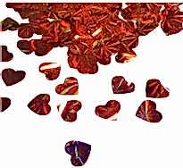 Metalize Kırmızı Kalp Balon İçi Pul