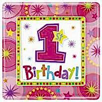 One-Derful Gırl Kağıt Tabak