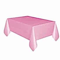 Pembe Plastik Masa Örtüsü