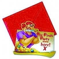 Pirate Parti Davetiyesi ve Zarf