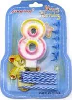 Rakam Mum Alternatif 8 Yaş Mavi