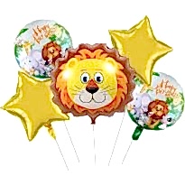 Safari Aslan 5 li Set Folyo Balon