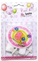 Yuvarlak Üstü Yazılı 8 Yaş Pembe Mum